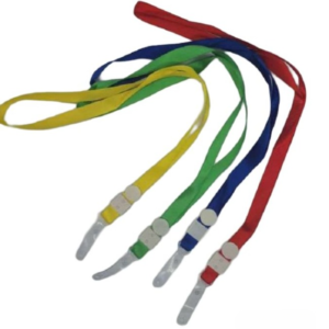 fil porte badge  Bleu/Rouge/Vert/Jaune (1,5cm)