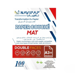 papier couché mat double faces 100 feuilles A3+