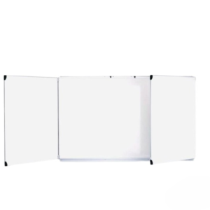 tableau blanc 400x100 3volets double face plus Robuste QUAD ref 1157-1