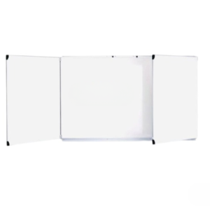 tableau blanc 400x100 3volets double face Robuste ref 1160-1