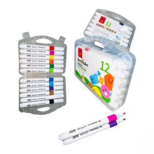 feutre acrylic 12 couleurs ref 763-12